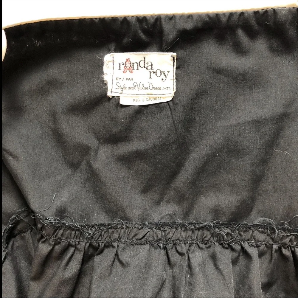 Vintage 70s Women’s Ronda Roy black and white button up sun dress size XS - Picture 9 of 16